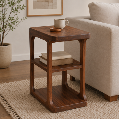 ArcNest Teak Side Table