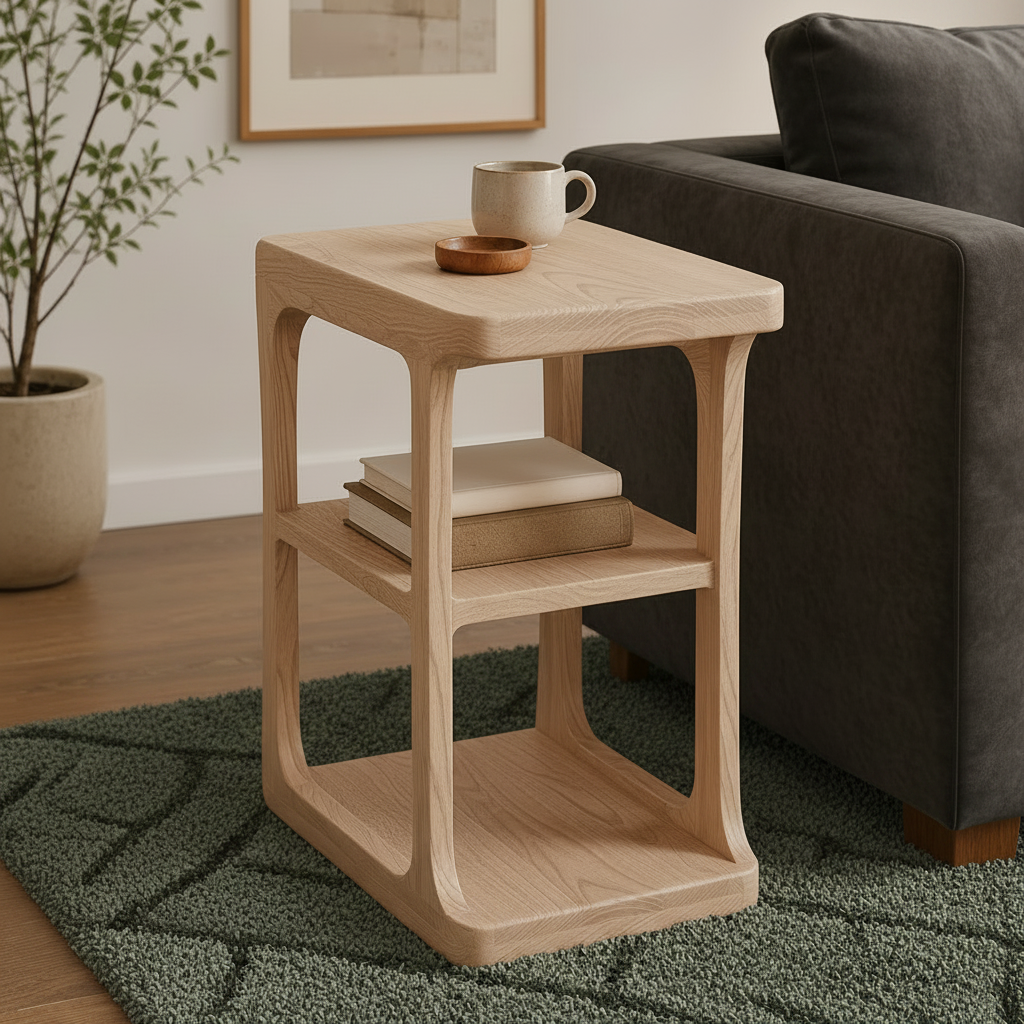 ArcNest Teak Side Table