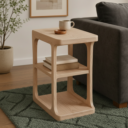 ArcNest Teak Side Table