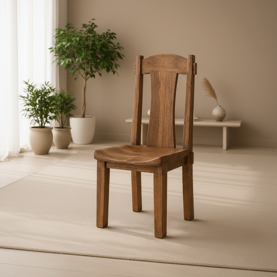 The Arcwood Sculpted Solid Wood Dining Chair