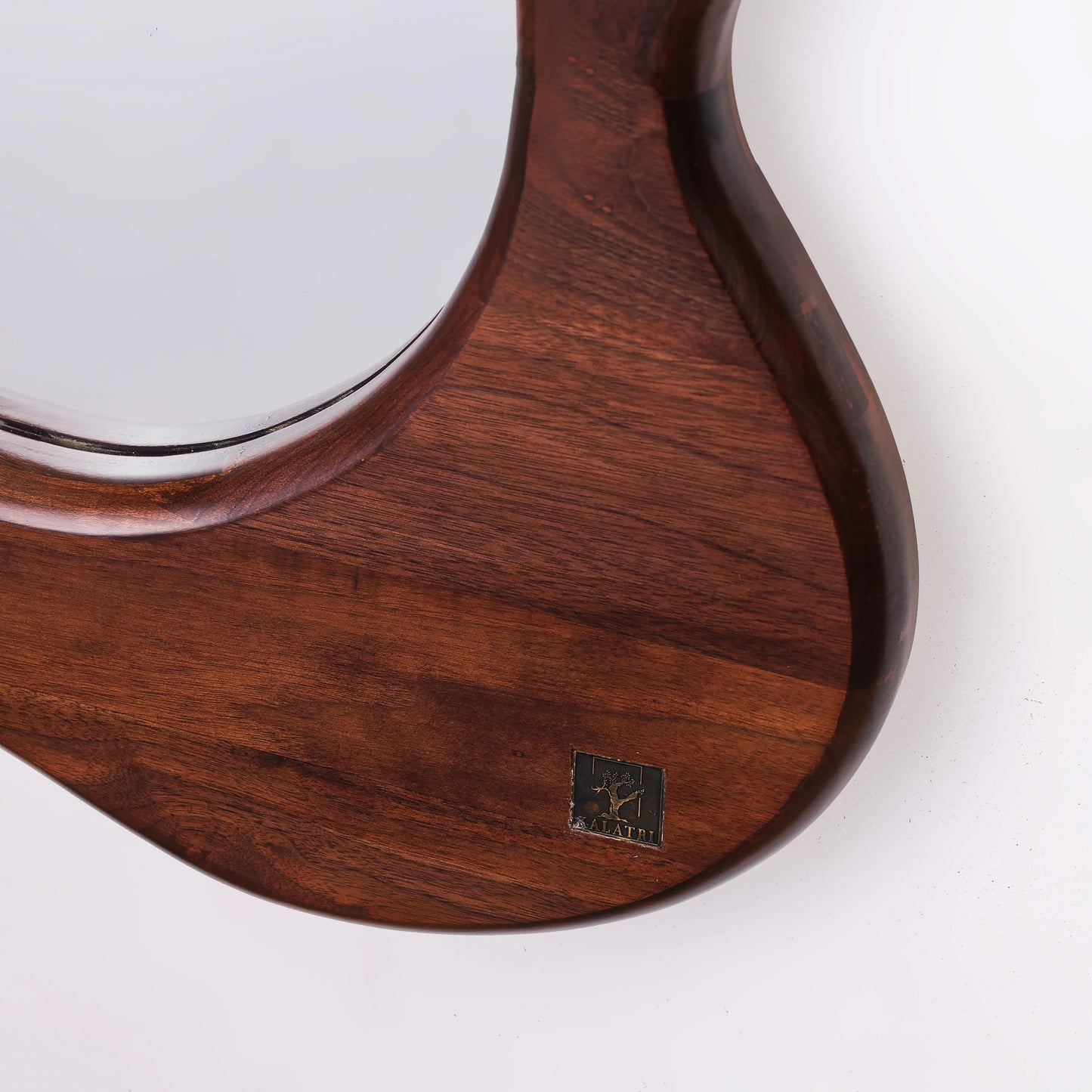 Timber Twist Teakwood Mirror