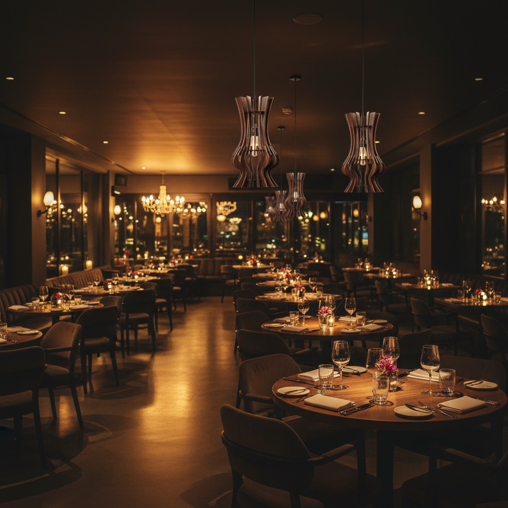 Modern Hourglass Wooden Pendant Light