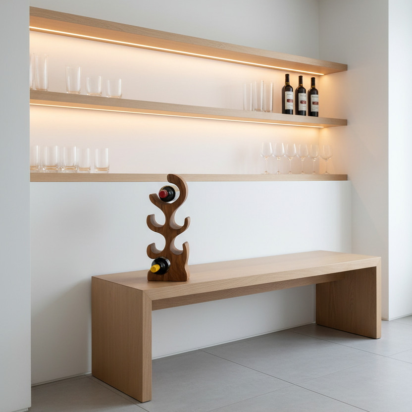 Premium Hand-Crafted Wine Bottle Rack