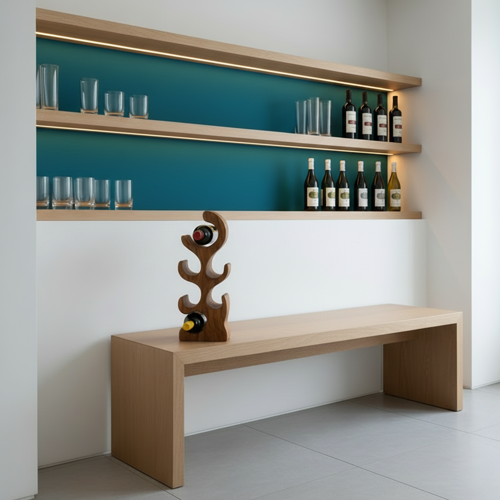 Premium Hand-Crafted Wine Bottle Rack