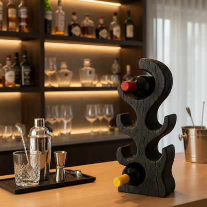 Premium Hand-Crafted Wine Bottle Rack