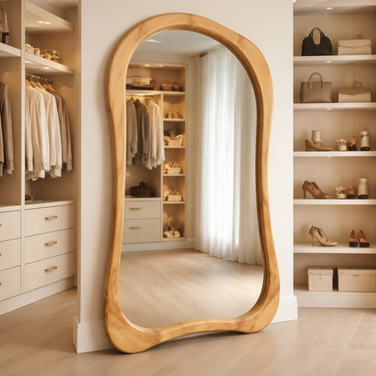 Premium Solid Wood Statement Mirror