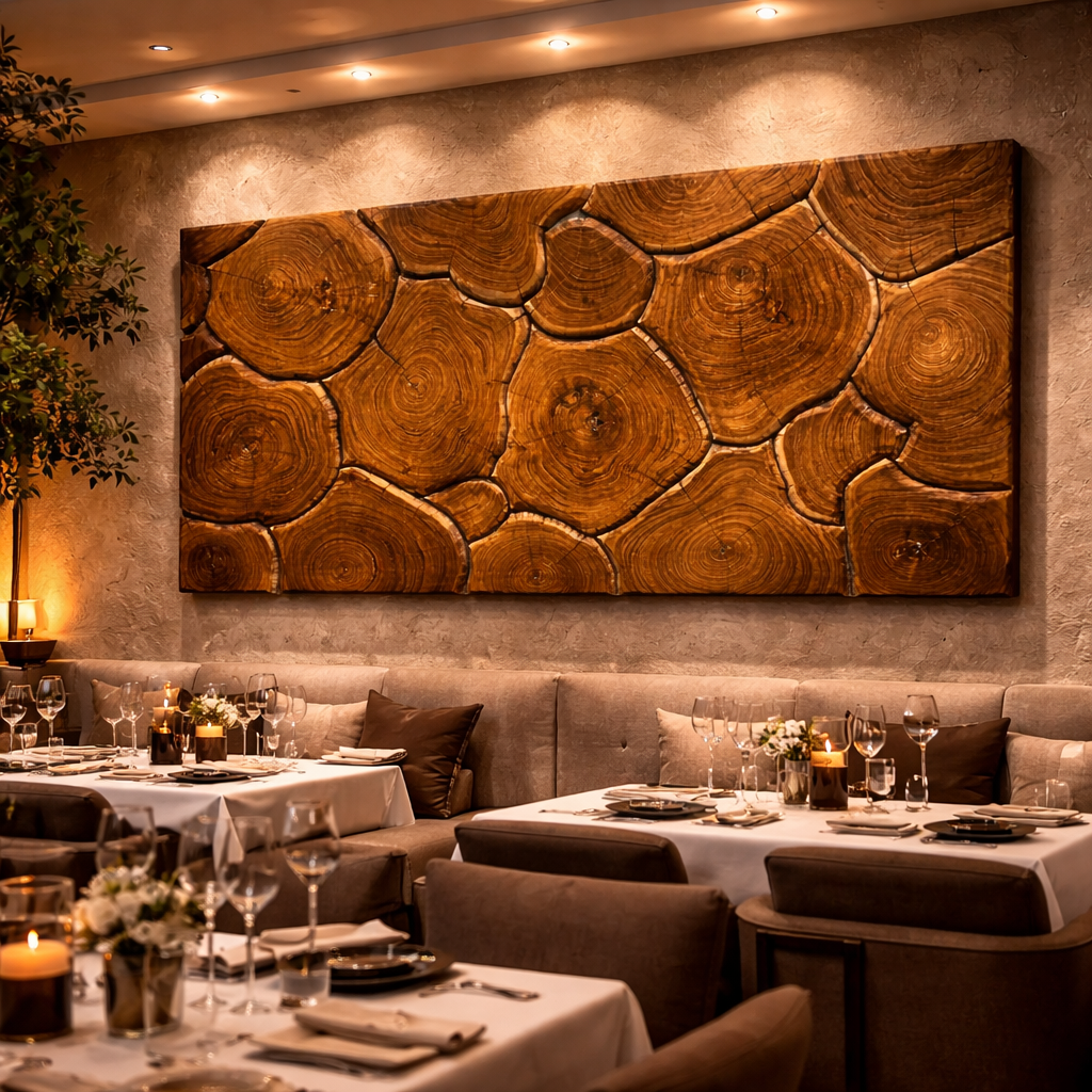 Forest Rings - Solid Wood End Grain Wall Art Panel