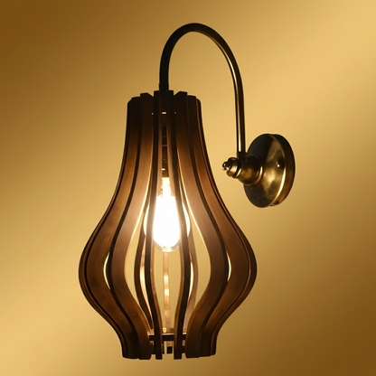 Lantern Arc Wall Light