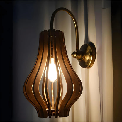 Lantern Arc Wall Light