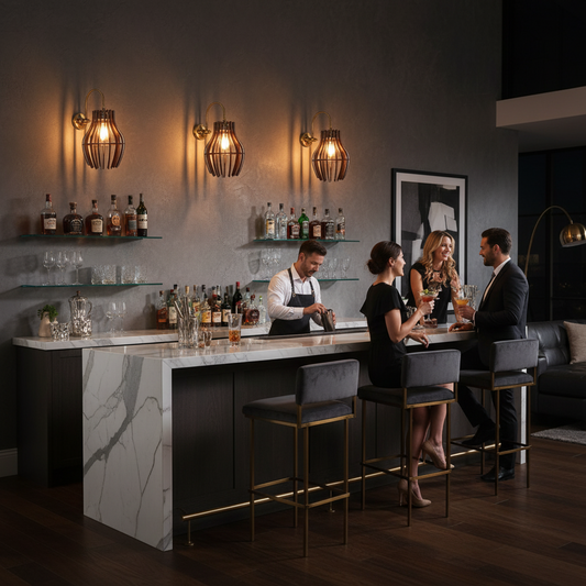 Burnt Amber Wall Light