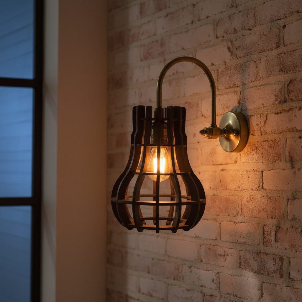 Glowing Cage Wall Light