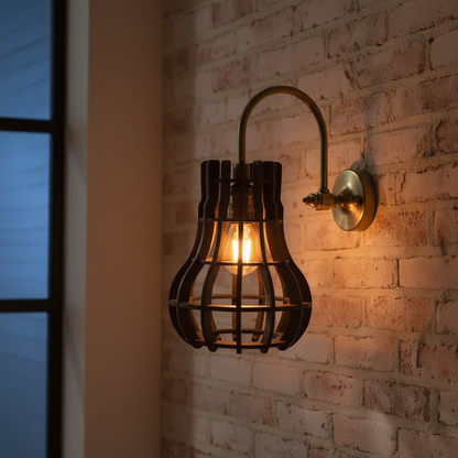 Glowing Cage Wall Light
