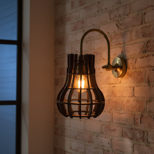 Glowing Cage Wall Light