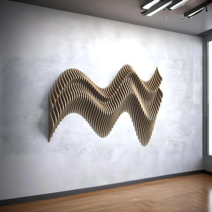 Ocean Wavelength Parametric Wall Art