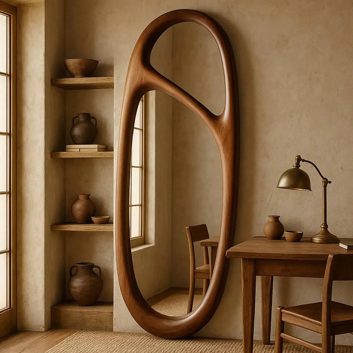 The Sculpted Loop Mirror – Olyria Home Decor