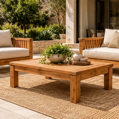 Solara Classic Solid Teak Outdoor Coffee Table