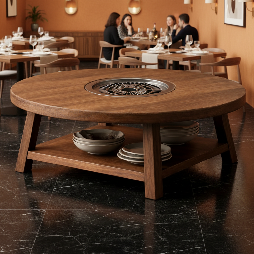 Wabi-Sabi Round Dining Table